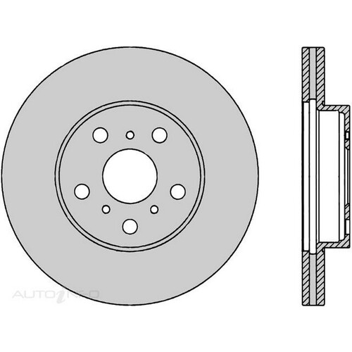 New PROTEX Brake Disc Ultra Rotor - Front For Holden Apollo 1989-1993 DR730