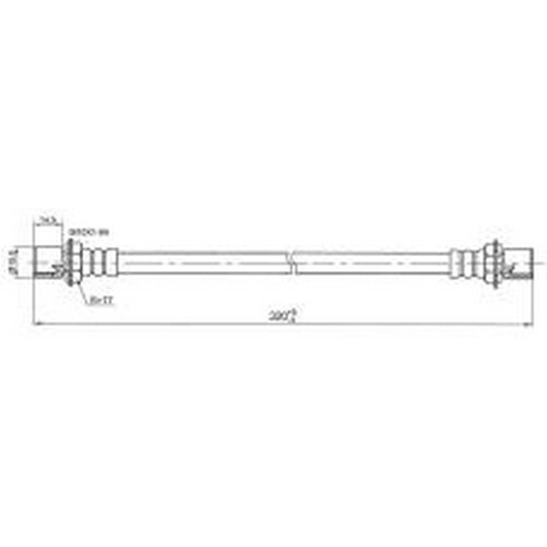 New PROTEX Hydraulic Hose - Front For Toyota Corona 1979-1983 H1260