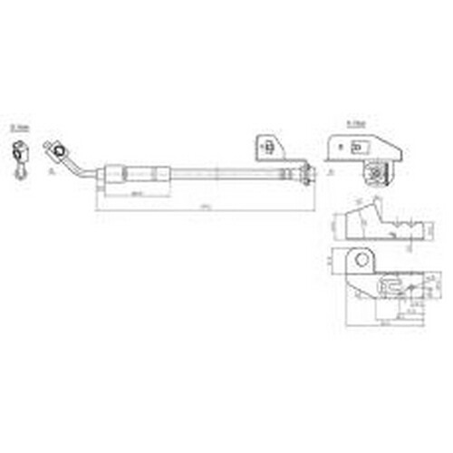 New PROTEX Hydraulic Hose - Rear For HSV GTS 2006-2008 H2216