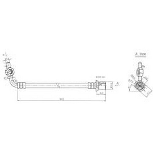 New PROTEX Hydraulic Hose - Front For Toyota Hiace 1983-2005 H3268
