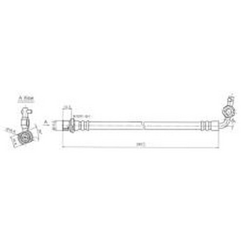New PROTEX Hydraulic Hose - Rear For Toyota RAV4 2000-2006 H3449