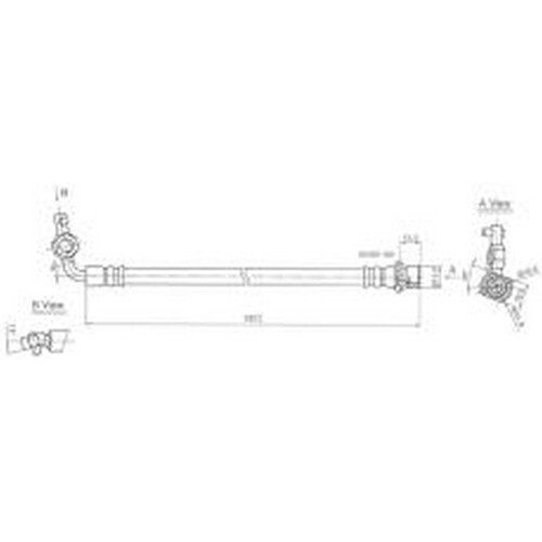 New PROTEX Hydraulic Hose - Rear For Toyota RAV4 2000-2006 H3450