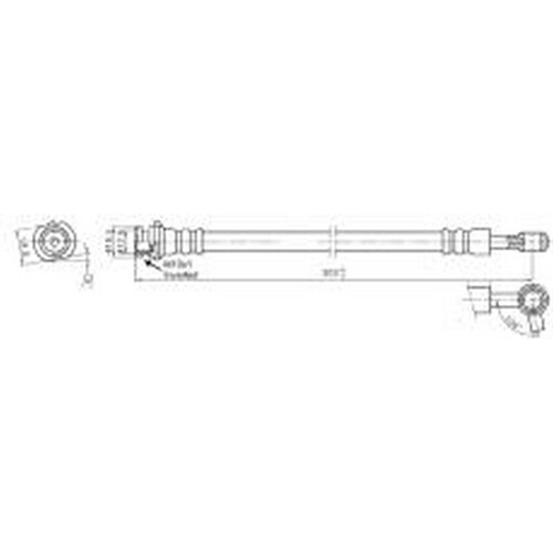 New PROTEX Hydraulic Hose - Front For Nissan Patrol 2000-2017 H3733