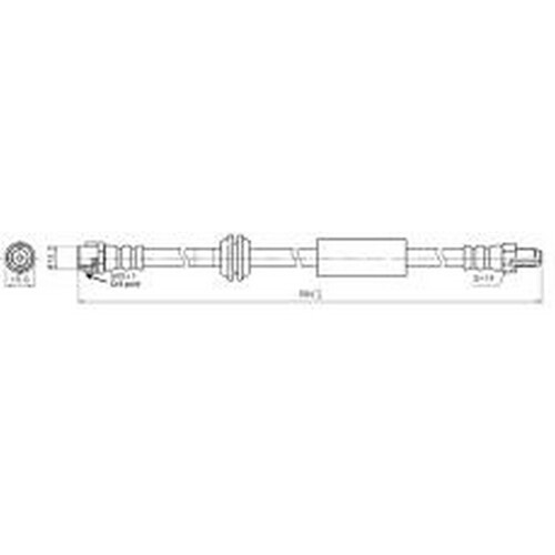 New PROTEX Hydraulic Hose - Front For Mercedes Benz ML350 CDI 2009-2011 H3738