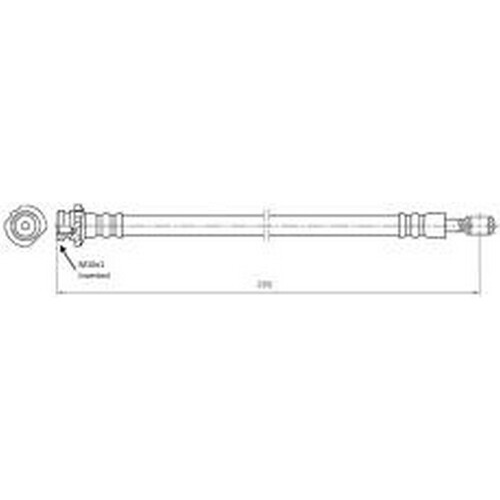 New PROTEX Hydraulic Hose - Rear For Nissan Patrol 2000-2017 H3807