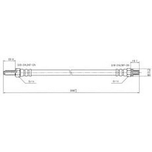 New PROTEX Hydraulic Hose - Rear For Jaguar E TYPE 1961-1967 H572