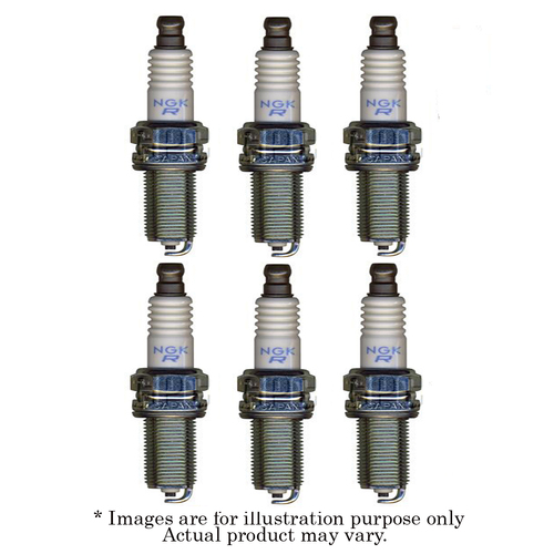 6x New NGK M12x1.25 Resistor Spark Plugs LKR6E