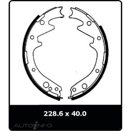 New PROTEX Drum Brake Shoe For Toyota Corona 1967-1970 N1044