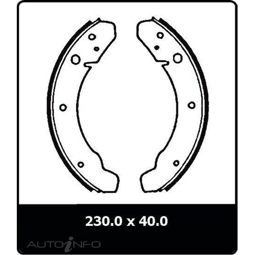New PROTEX Brake Shoes - Rear For Volkswagen 1500 1963-1968 N1362