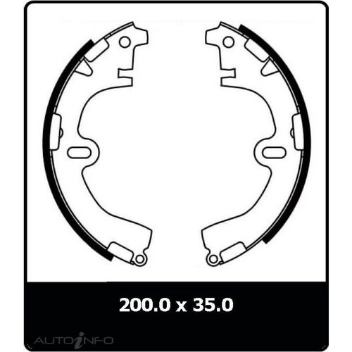 New CLUTCHBRAKE Brake Shoes - Rear For Toyota Celica 1985-1989 N1490