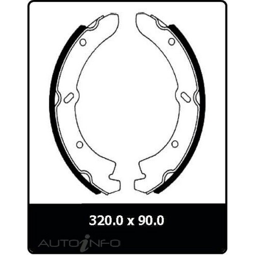 New PROTEX Brake Shoes - Rear For Mazda T4000 1989-2001 N3109