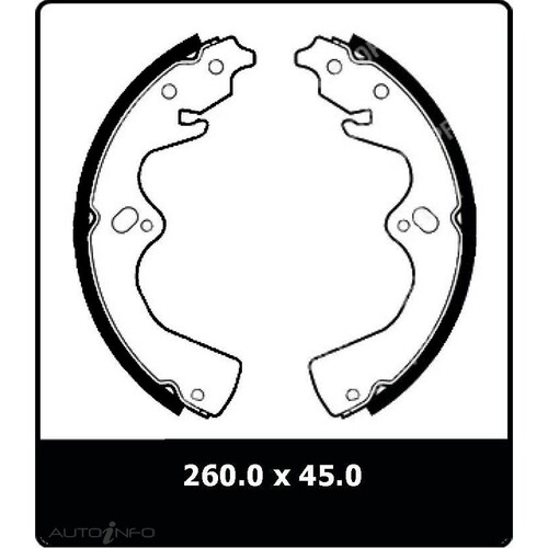 New PROTEX Brake Shoes - Rear For Kia Sportage 1996-2010 N3185
