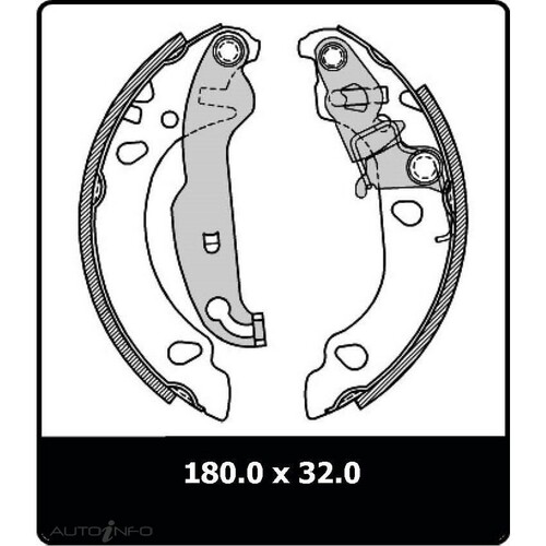 New PROTEX Brake Shoes - Rear For Ford KA 1999 - 2003 N3201