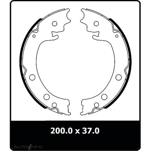 New PROTEX Brake Shoes For Suzuki Grand Vitara 2008-2019 N3282