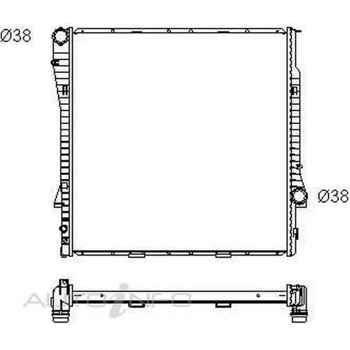 New PROCOOL Radiator For BMW 730i 1988 - 1994 RADB250P