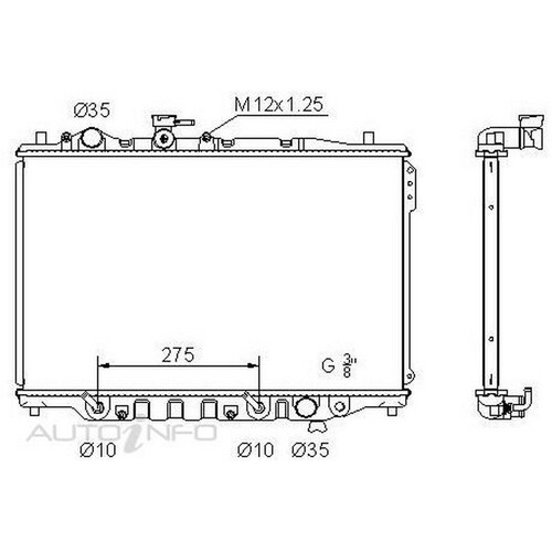 New PROCOOL Radiator For Mazda MX6 1987 - 1991 RADF145P