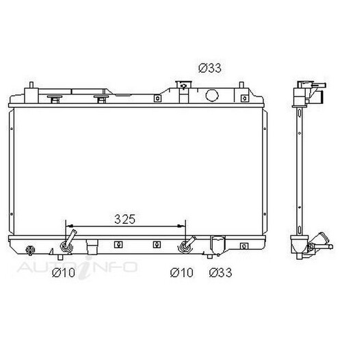 New PROTEX Radiator For Honda CRV 1995 - 2004 RADHN017
