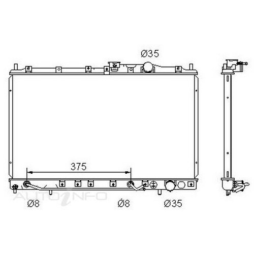 New PROTEX Radiator For Mitsubishi Mirage 1996 - 2004 RADM071