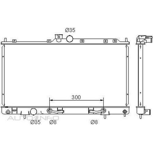 New PROCOOL Radiator For Mitsubishi Outlander 2004-2006 RADM242P