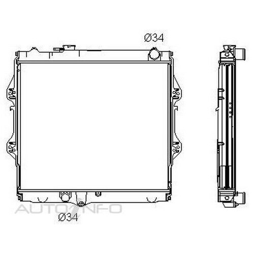 New PROCOOL Radiator For Toyota Hilux 1997 - 2005 RADT123P