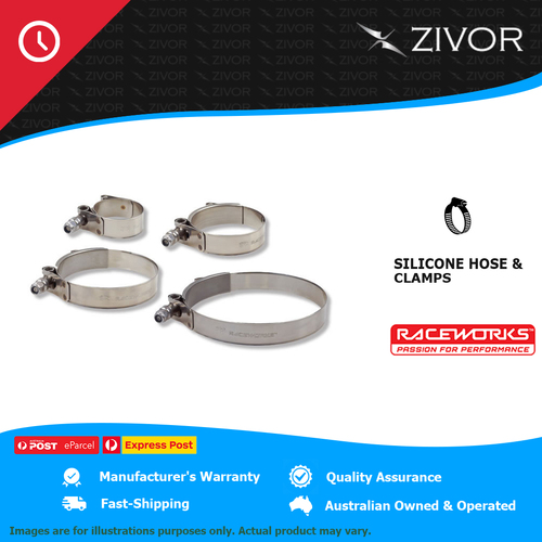 New RACEWORKS T-Bolt Clamp To Suit 2.5" / 63mm Hose (70-78mm) RWC-250