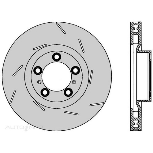 New PROTEX Brake Disc Ultra Select Rotor - Front For Porsche Panamera SDR1035S