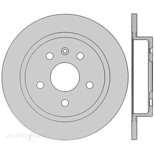 PROTEX Brake Disc Ultra Select Rotor - Rear For Holden Malibu 2013-2017 SDR13023
