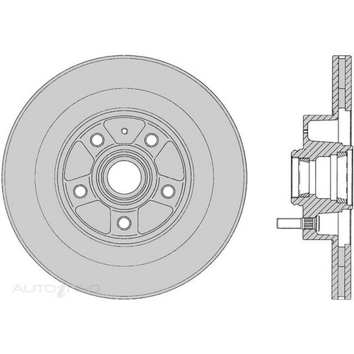New PROTEX Brake Disc Ultra Select Rotor - Front For Volvo 740 1984-1991 SDR684