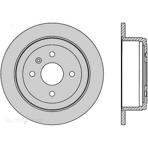 PROTEX Brake Disc Ultra Select Rotor - Rear For Daewoo NUBIRA 1997-2006 SDR895