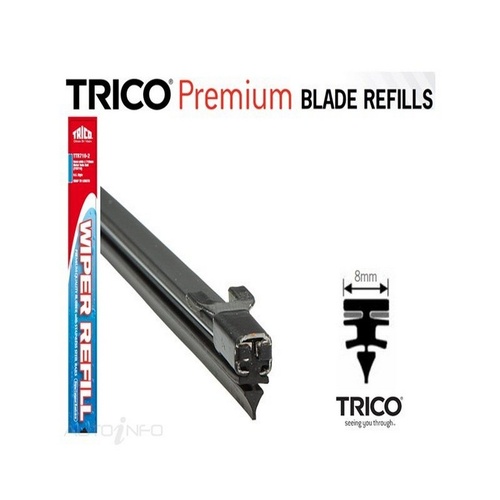 TRICO Premium Wiper Refill 8mm Twin Rail Pair #TTR710-2