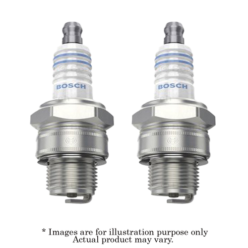 2x New BOSCH M14x1.25mm Non-Resistor Spark Plug with 1 Year Warranty W8AC
