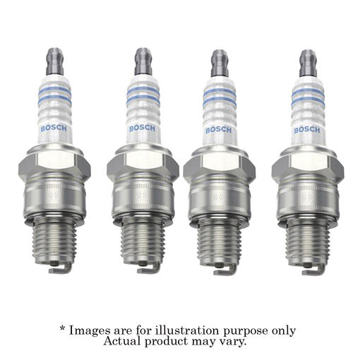 4x New BOSCH M14x1.25mm Non-Resistor Spark Plug with 1 Year Warranty W8AC