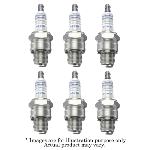 6x New BOSCH M14x1.25mm Non-Resistor Spark Plug with 1 Year Warranty W8AC