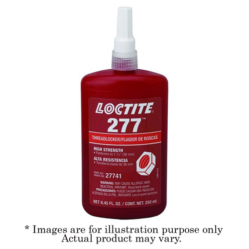 New LOCTITE Threadlocker 277 Very High Strength Red 250ml 1496860