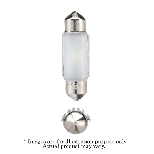 New NARVA LED Festoon 24V 6000K Cool White Globe 90Lm 8.5 X 36mm 18312BL