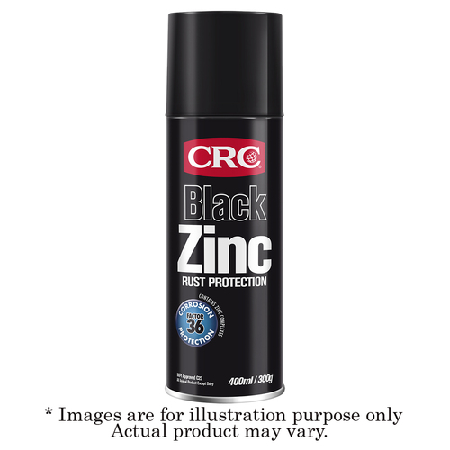 New CRC Black Zinc Rust Protection 300Gm Black 2089