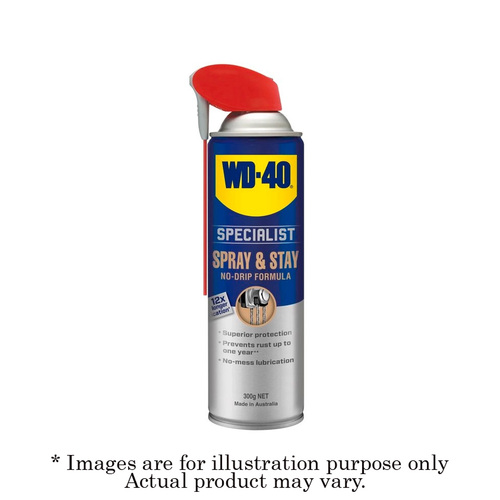 New WD-40 Specialist Spray & Stay Gel Lubricant 300gm Smart Straw 21124