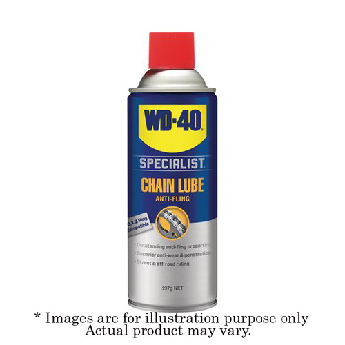 New WD-40 Specialist Dual Action Chain Lube with Lanolin Lubricant 248gm 21127