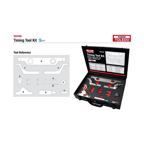 New TOLEDO Timing Tool Kit for Holden(GM) 304760