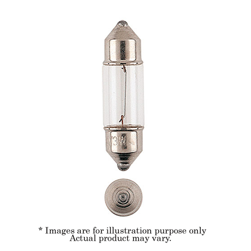 New NARVA Festoon SV7.8 Standard Globe 12V 10W with 20A Circuit Breaker 47264