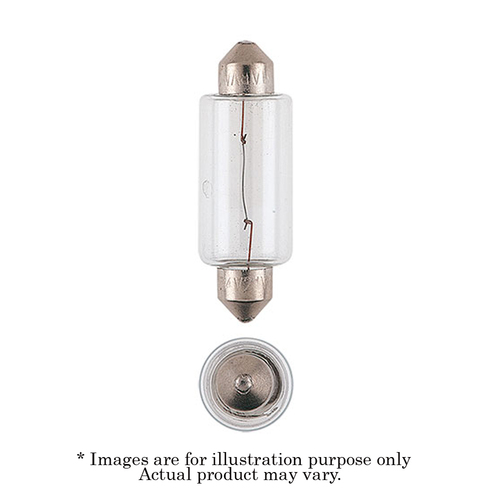 New NARVA 15 x 44mm Festoon SV8.5-8 Standard Globe 12V 21W 47273