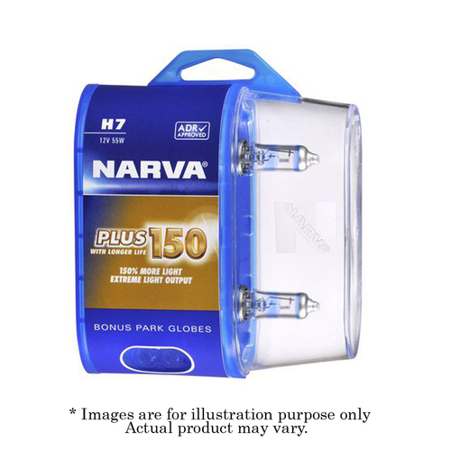 New NARVA H7 Bse PX26D PLUS150 12V Performance Globe - Twin pack 48386BL2