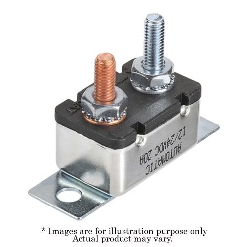 New NARVA Electrical Metal Circuit Breaker Auto Reset 20A 1 Piece 54720