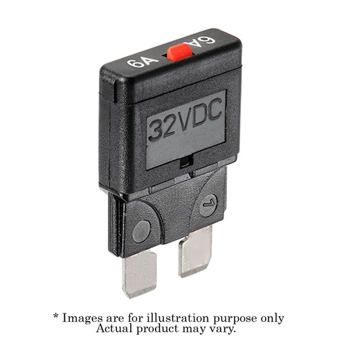 New NARVA 10-32V Flame Circuit Breaker Manual Reset (Type III) 8A 5 Piece 55708