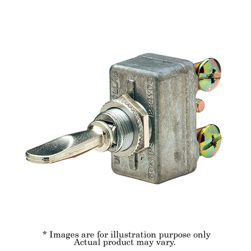 NARVA 12V Heavy Duty Non Illuminated 50A On/Off/On SPDT Toggle Switch 60080BL