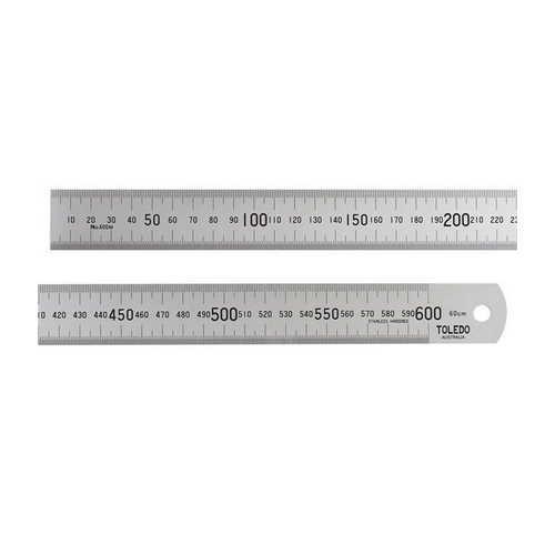 New TOLEDO Stainless Steel Rule 600Mm 600M