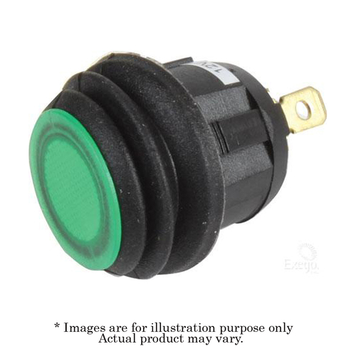New NARVA 12V Green LED Illuminated 20A Off/On SPST Rocker Switch 62038BL