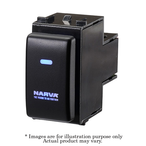 NARVA Style 12V Blue LED Illuminated Off/On SPDT Push Switch Fits Nissan 63372BL