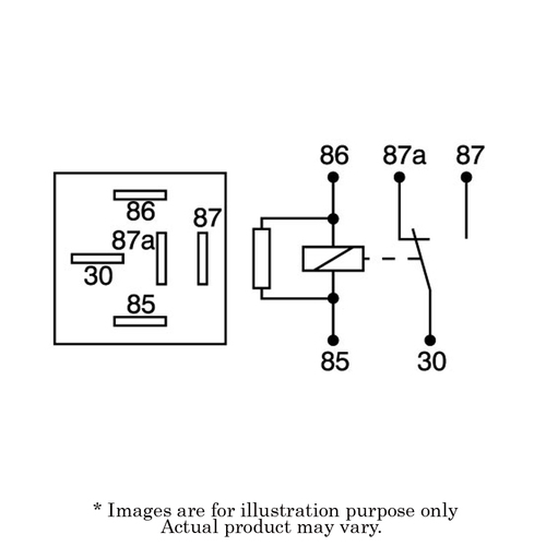 New NARVA 24V Mini Silver Change Over 30/20A 5 Pin Relay with Resistor 68052