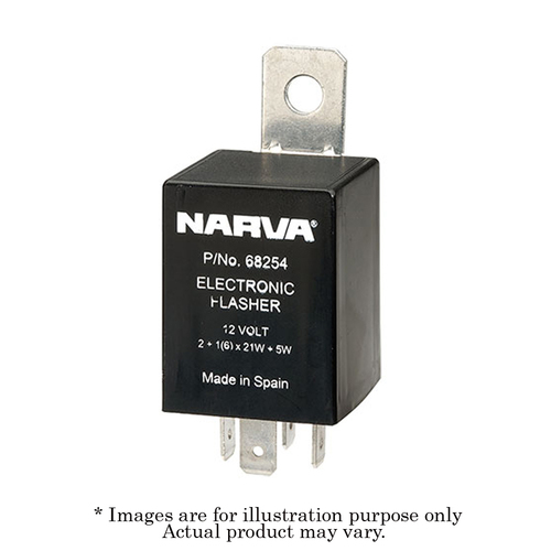 New NARVA Electronic Flasher 12V 4 Pin Suitable For Caravan 68254BL